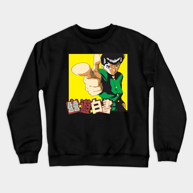 Yusuke anime Fanart Crewneck Sweatshirt by Planet of Tees